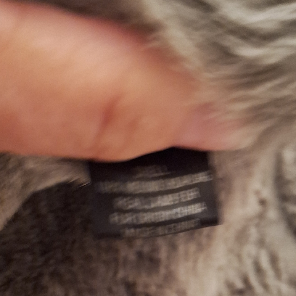 Kenna T Gray Shearling Vest with Real Lamb Fur & leather Zipper Size M - Picture 11 of 13